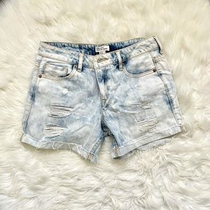 Destroyed Boyfriend Jean Shorts
